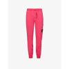 Stone Island Logo-patch Cotton Jogging Bottoms In Fuchsia