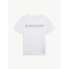 Burberry Eugene - Cotton T-shirt With Embroidered Logo In White