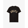 Fear Of God Grays Text-print Cotton-jersey T-shirt In Vintage Black