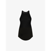 Rick Owens Ribbed-knit Cotton Tank Top In Black
