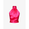 HARMUR CLASSIC BACKLESS SILK TOP