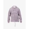 Mki Miyuki Zoku Sherpa Brand-embroidered Fleece Hoody In Lavender