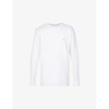 Carhartt Chase Logo-embroidered Cotton-jersey T-shirt In White