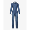 REFORMATION TALIA LONG-SLEEVED RECYCLED COTTON-BLEND JUMPSUIT