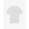Sandro Logo-embroidered Organic Cotton-jersey T-shirt In Naturels