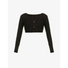Jacquemus Black Le Papier 'le Cardigan Alzou' Cardigan In Black