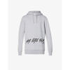 Alyx Logo-print Drawstring Hoodie In Grey Melange