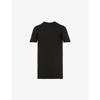 Rick Owens Level Regular-fit Crewneck Silk-jersey T-shirt In Black
