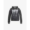 Haculla Smeared Graphic-print Cotton-jersey Hoody In Off-white / Black