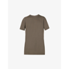 Rick Owens Level Regular-fit Crewneck Silk-jersey T-shirt In Dust