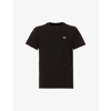 Barbour Sports Logo-embroidered Cotton-jersey T-shirt In Black