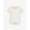 Bella Dahl V-neck Jersey T-shirt In Soft Tan