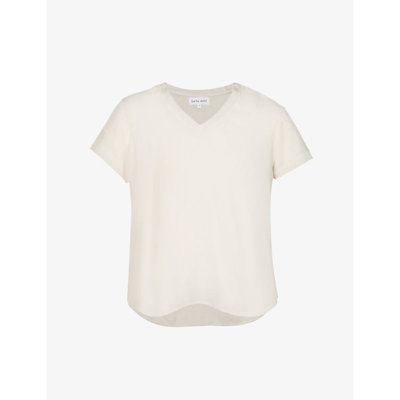Bella Dahl V-neck Jersey T-shirt In Soft Tan