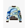 House Of Sunny Hypnotise Graphic-print Knitted Jumper In Multi