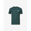 Balmain Logo-print Regular-fit Cotton-jersey T-shirt In Deep Green