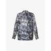 FENDI BRAND-PRINT RELAXED-FIT SILK SHIRT,51489350