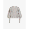 TED BAKER VALMA PUFFED-SLEEVE KNITTED JUMPER