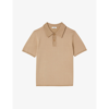 Sandro Pablo Stretch-woven Polo-shirt In Naturels