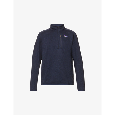 Patagonia Better Quarter-zip Recycled-polyester Sweatshirt In New Navy