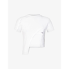 Heliot Emil Logo-print Panelled T-shirt In White