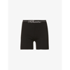 Khaite Bryant Logo Viscose Blend Bike Shorts In Black