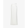 Monot Cut-out Slim-fit Crepe Maxi Skirt In White