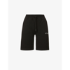 OFF-WHITE SWIMMING MID-RISE COTTON-JERSEY SHORTS