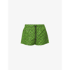VERSACE LOGO-PRINT RELAXED-FIT SWIM SHORTS