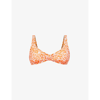 Heidi Klein Côte D'azur Printed Recycled Polyamide-blend Bikini Top In Print