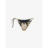 SIR ENID FLORAL-PRINT MID-RISE BIKINI BOTTOMS