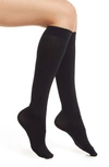 Nordstrom Knee High Compression Trouser Socks In Black