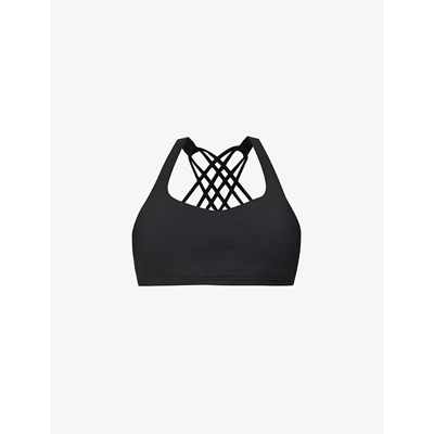 Lululemon Free To Be Wild Scoop-neck Stretch-jersey Sports Bra In Black