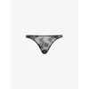 Fleur Du Mal Bouquet Cheeky Embroidered High-rise Stretch-lace Briefs In Black