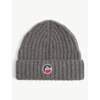 FUSALP GRIAZ BRAND-PATCH WOOL AND CASHMERE BEANIE HAT