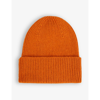 Colorful Standard Recycled Merino Wool Beanie Hat In Burned Orange
