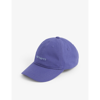 Carhartt Logo-embroidered Canvas Baseball Cap In Razzmic Icy Water