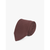 Eton Mens Pink/red Textured Woven Silk Tie 1 Size