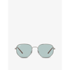 Ray Ban Rb3682 Hexagonal-frame Metal And Acetate Sunglasses In Grey