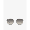 Ray Ban Rb3682 Geometric-frame Metal Sunglasses In Silver