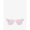 Jacquemus Nocio Wayfarer-frame Acetate Sunglasses In Pink