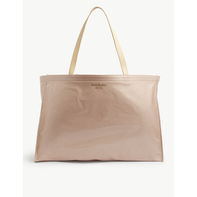 Acne Studios Agele Coated Canvas Tote Bag In Blush Pink | ModeSens