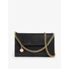 STELLA MCCARTNEY STELLA MCCARTNEY WOMEN'S BLACK FALABELLA MINI VEGAN-LEATHER CROSS-BODY BAG,50466932