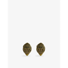 Kurt Geiger Eagle Silver-tone Brass Earrings In Gold