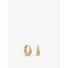 RACHEL JACKSON RACHEL JACKSON WOMEN'S GOLD TWISTED 22CT YELLOW-GOLD PLATED STERLING-SILVER HOOP EARRINGS,51506729