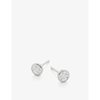 MONICA VINADER MONICA VINADER WOMEN'S ESSENTIAL RECYCLED STERLING SILVER AND DIAMOND EARRINGS,54788634