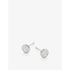 Monica Vinader Essential Recycled Sterling Silver And Diamond Earrings