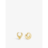 ASTRID & MIYU ASTRID & MIYU WOMEN'S GOLD MOLTEN 18CT YELLOW GOLD-PLATED BRASS HOOP EARRINGS,54746931