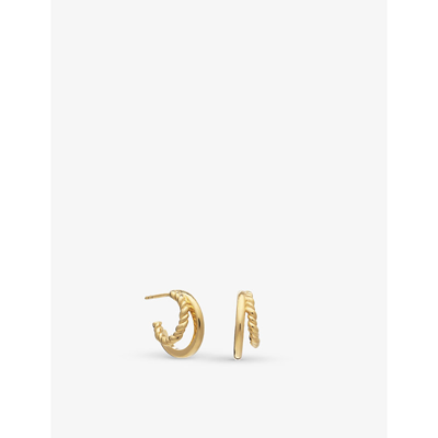 Rachel Jackson Illusion 22ct Gold-plated Sterling Silver Earrings