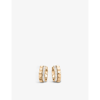 BUCHERER FINE JEWELLERY BUCHERER FINE JEWELLERY WOMEN'S ROSE GOLD B DIMENSION 18CT ROSE-GOLD AND DIAMOND EARRINGS,40352318