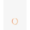 Astrid & Miyu Cluster Crystal 18ct Rose Gold-plated Recycled Sterling Silver And Cubic Zirconia Hoop Earrings In Rose Gold